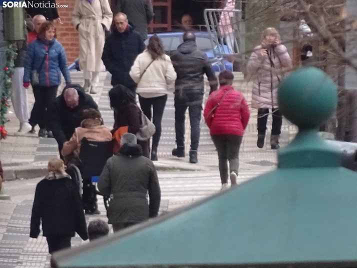 Una imagen del mediodía de Navidad en la capital soriana. /PC