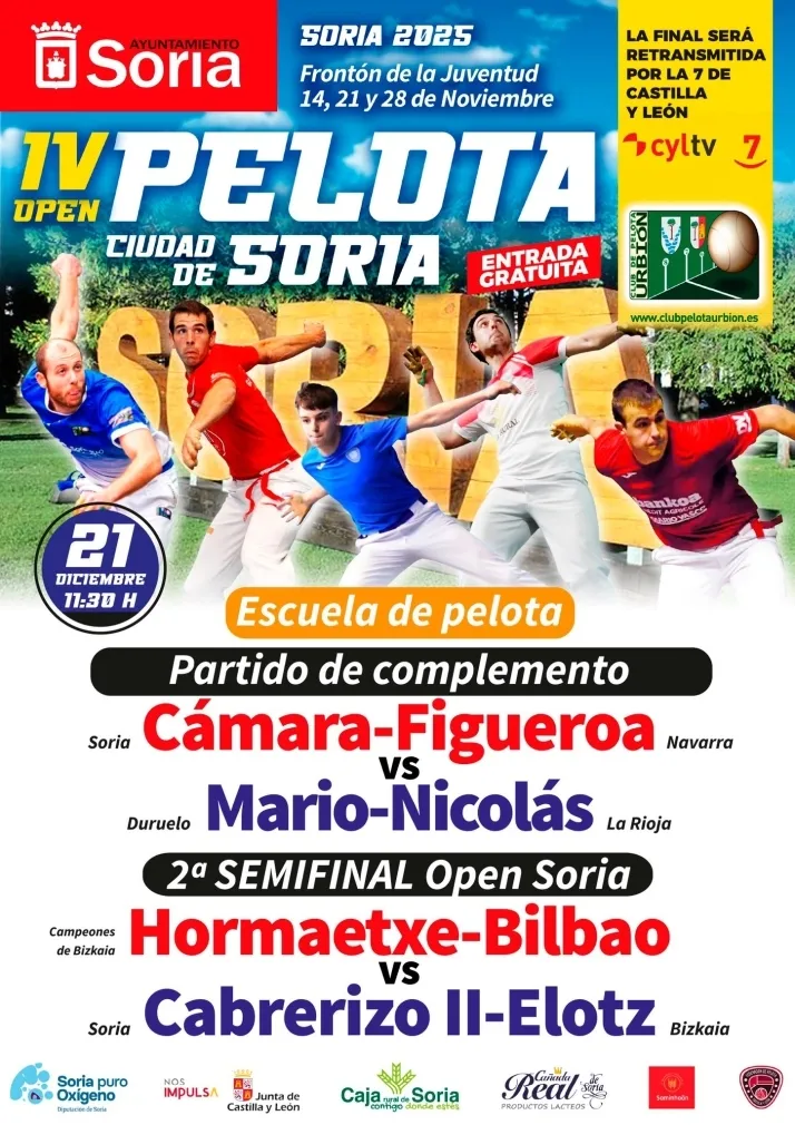 Foto 2 - La segunda semifinal del IV Open de Soria de pelota se disputa este domingo