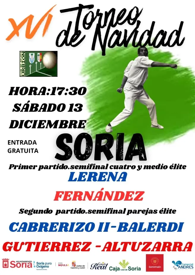 Foto 2 - El XVI Torneo de Navidad y el IV Open Ciudad de Soria de pelota arrancan este fin de semana