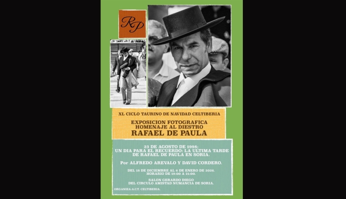 XL Ciclo Taurino Navidad Soria homenaje Rafael de Paula