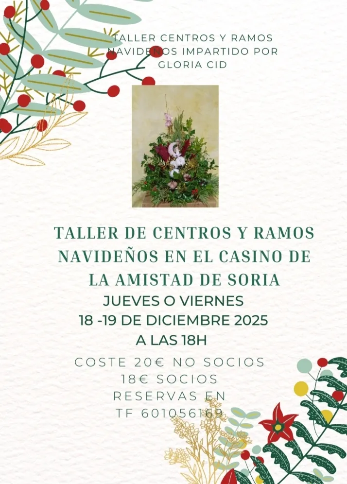 Foto 2 - El C&iacute;rculo Amistad Numancia retoma su tradicional taller de decoraci&oacute;n navide&ntilde;a