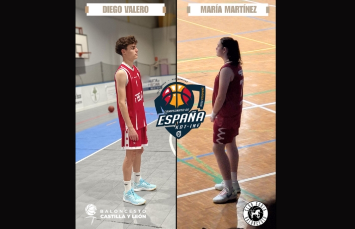 Diego Valero y María Martínez jugarán el Campeonato de España con Castilla y León