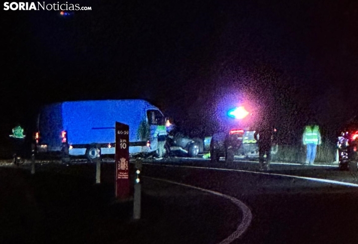 El accidente en la circunvalación de Soria deja un fallecido 