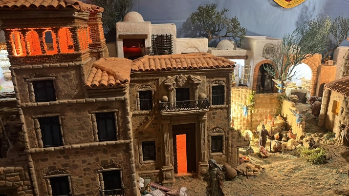 Una imagen de la jornada de belenes en Ágreda. /Ayto