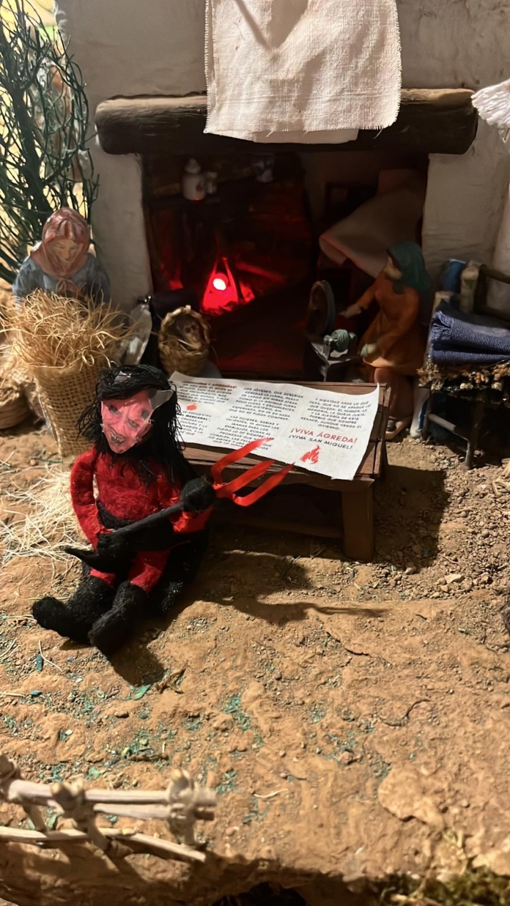 Una imagen de la jornada de belenes en Ágreda. /Ayto