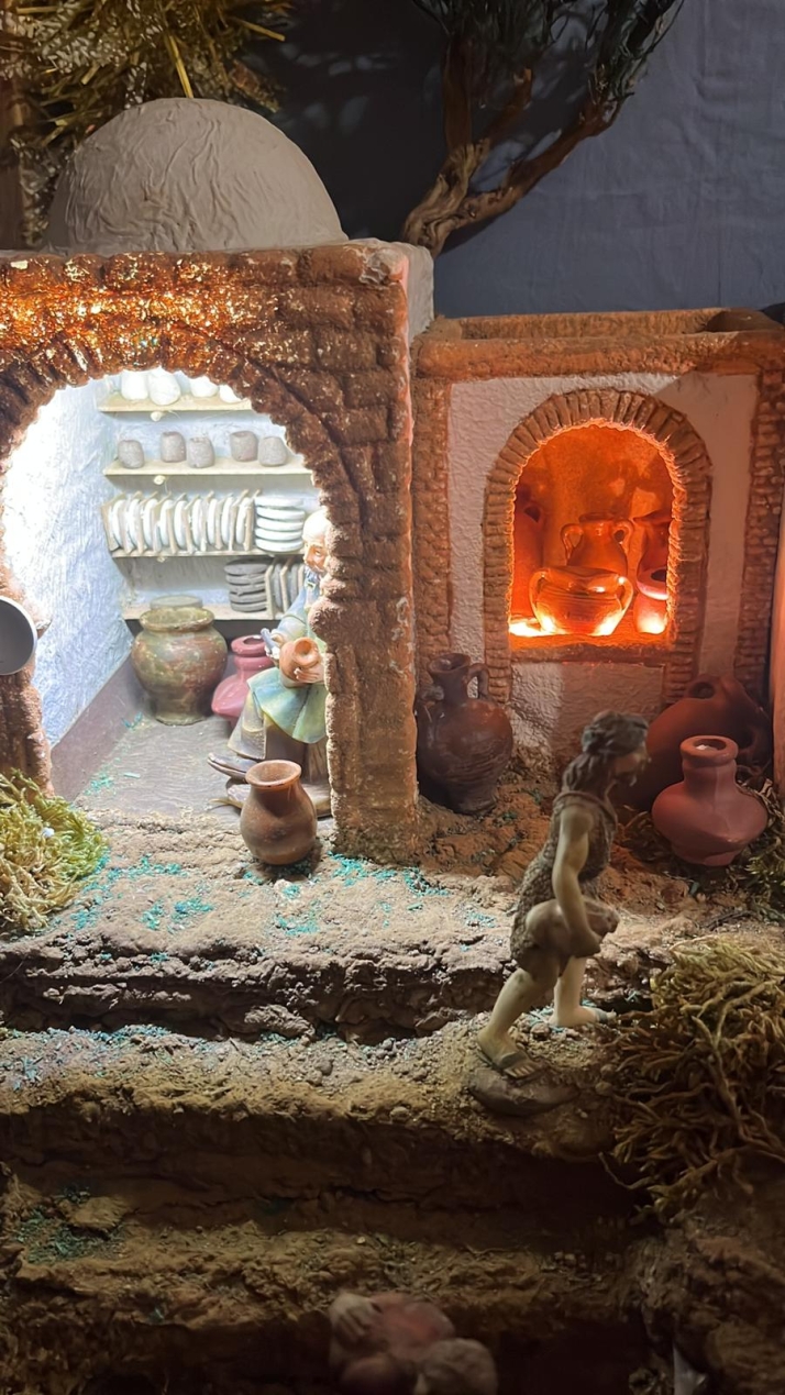 Una imagen de la jornada de belenes en Ágreda. /Ayto