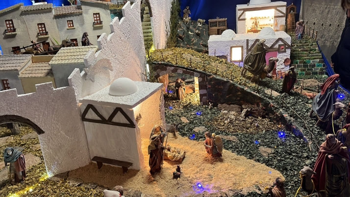 Una imagen de la jornada de belenes en Ágreda. /Ayto