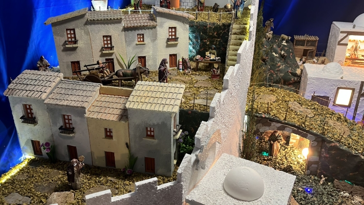 Una imagen de la jornada de belenes en Ágreda. /Ayto