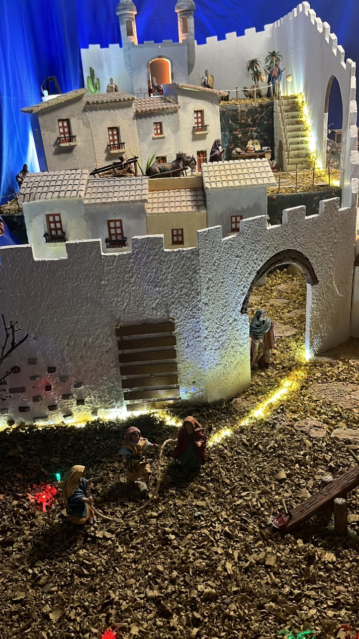 Una imagen de la jornada de belenes en Ágreda. /Ayto