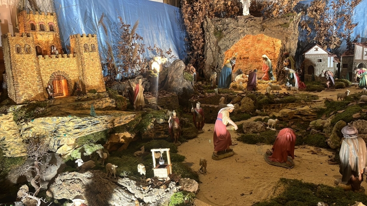 Una imagen de la jornada de belenes en Ágreda. /Ayto