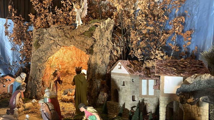 Una imagen de la jornada de belenes en Ágreda. /Ayto