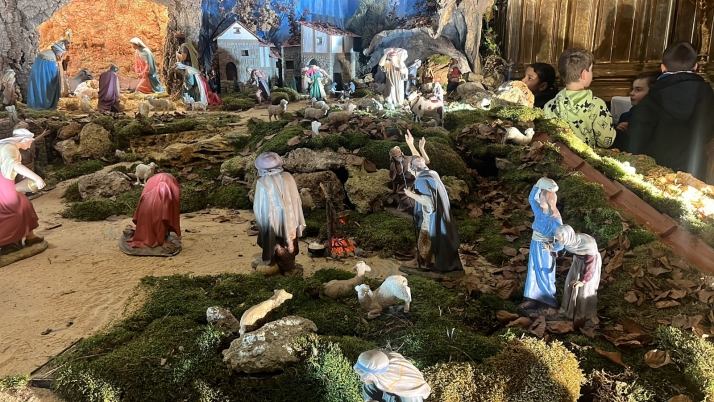 Una imagen de la jornada de belenes en Ágreda. /Ayto