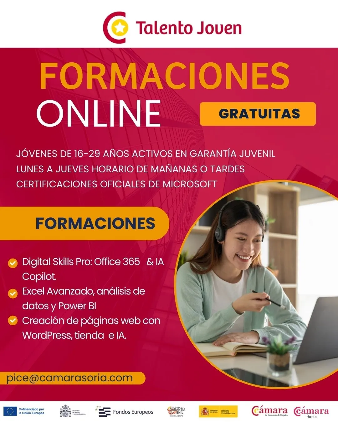 Foto 2 - La C&aacute;mara despliega un abanico formativo gratuito con pilotaje de drones y socorrismo para el talento joven soriano