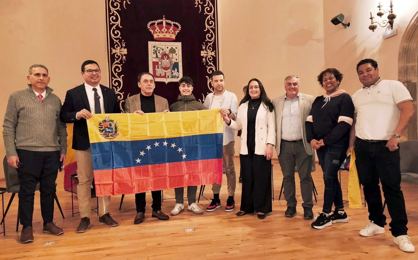 Foto 2 - El alcalde opositor venezolano Javier Oropeza denuncia en Soria la represi&oacute;n del r&eacute;gimen de Maduro