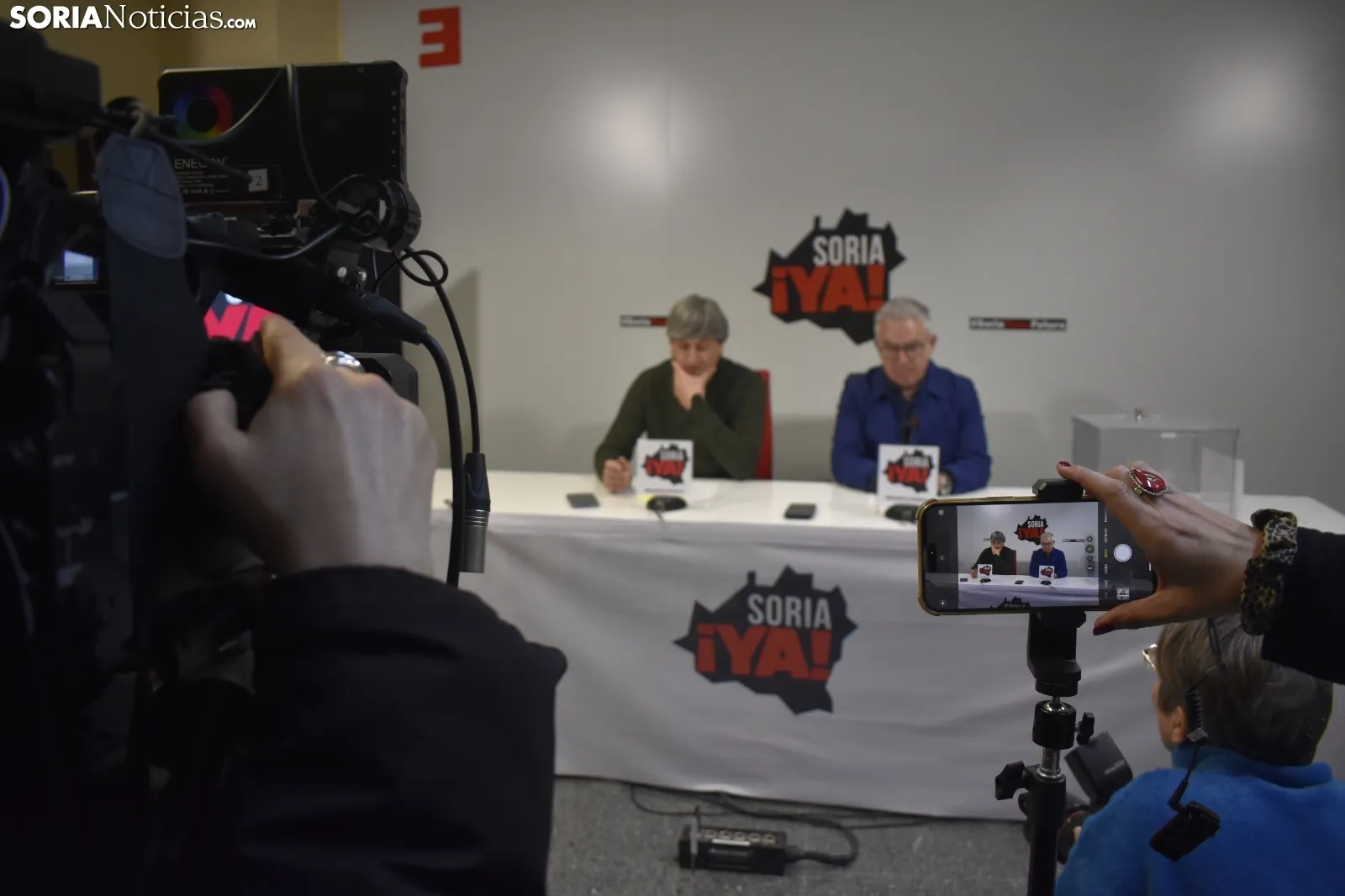 Rueda de prensa en la sede de Soria ¡Ya!