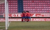 Los jugadores del Numancia celebran uno de los goles/ C.D. Numancia.