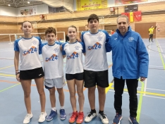 Foto 4 - La cantera del Club B&aacute;dminton Soria se estrena con victoria en la Liga de Madrid