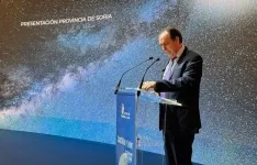 Serrano, durante su intervención hoy en FITUR. /Dip.