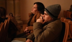 Una imagen del acto hoy. 