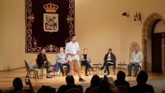 Una imagen del acto hoy. 