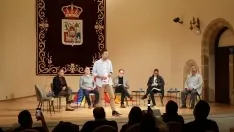 Una imagen del acto hoy. 