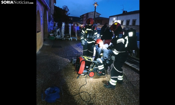 CORRECCIÓN | Desalojado un inmueble en Medinaceli por un escape de gas