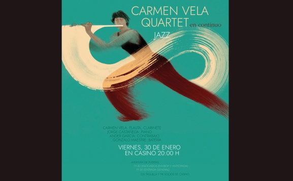 Carmen Vela Quartet en el Casino de Soria: Jazz y fusión este viernes