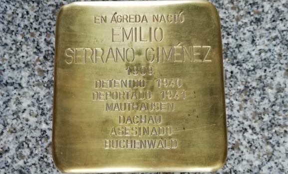 Homenaje a los 23 deportados sorianos en la Plaza del Vergel