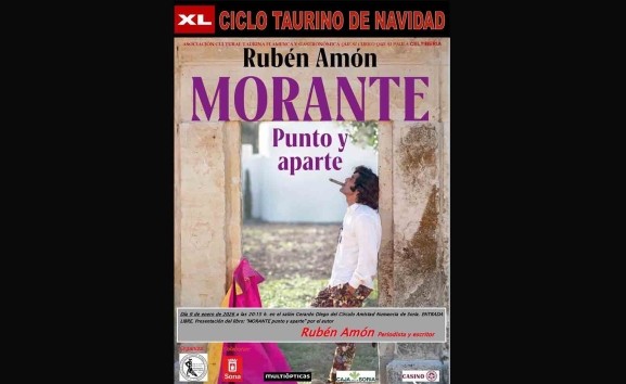 Rubén Amón cierra el Ciclo Taurino de Navidad en el Casino de Soria