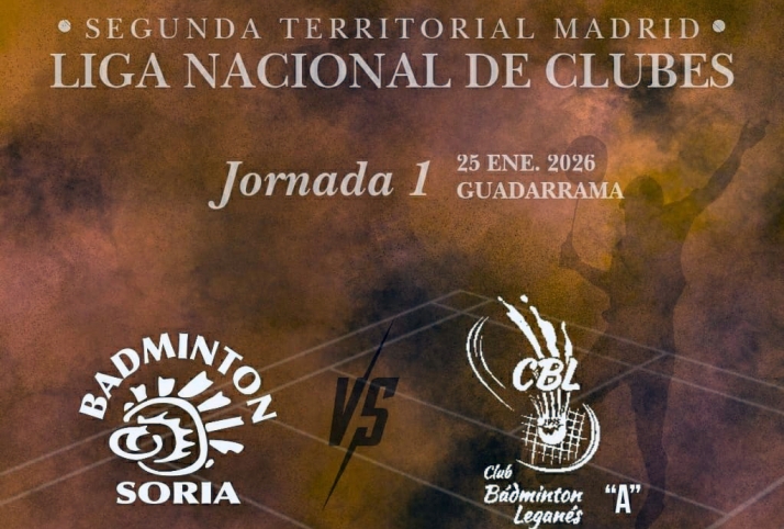 El Club Bádminton Soria-CS24 estrena segundo equipo en la Liga de Madrid