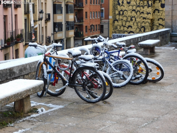 En im&aacute;genes: Estampas blancas en Soria tras el paso de la borrasca Ingrid