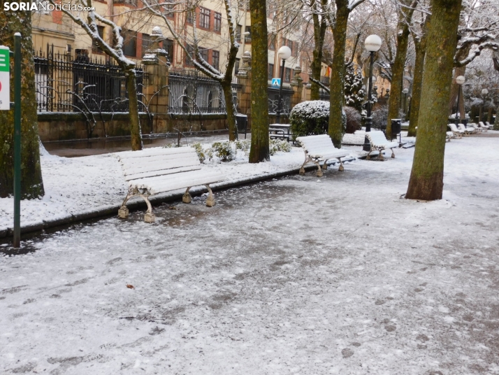 En im&aacute;genes: Estampas blancas en Soria tras el paso de la borrasca Ingrid