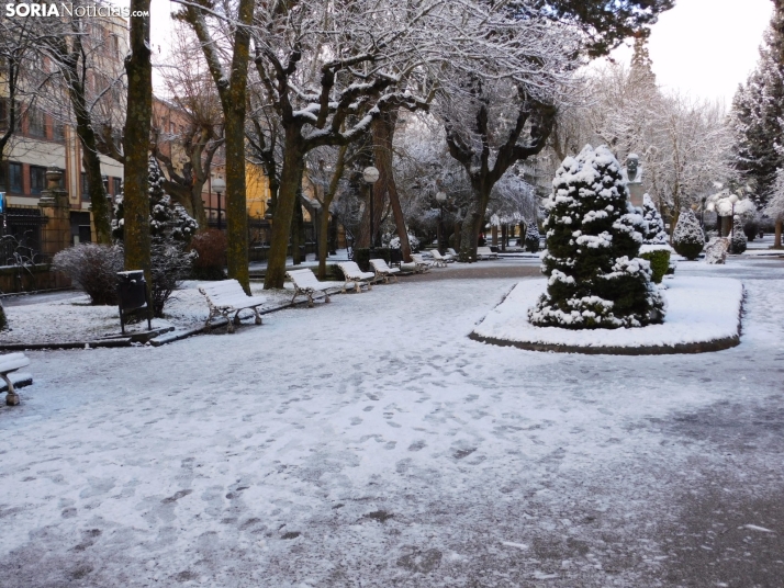 En im&aacute;genes: Estampas blancas en Soria tras el paso de la borrasca Ingrid