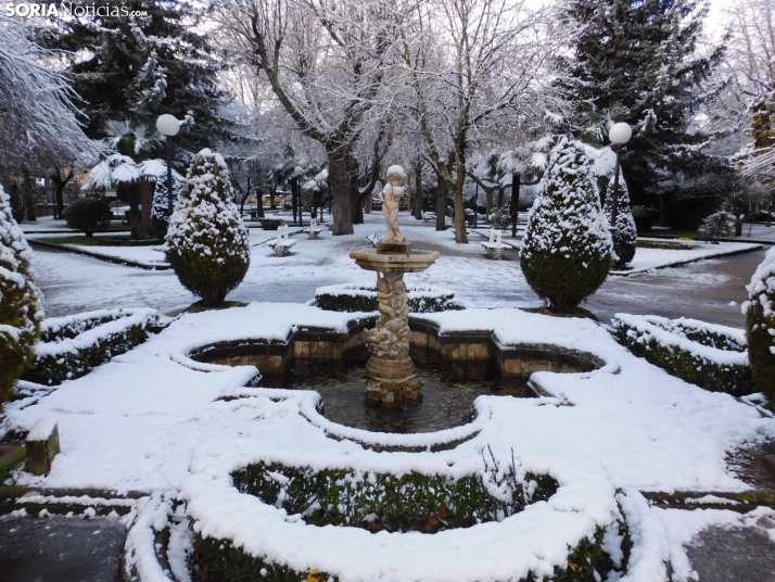 En im&aacute;genes: Estampas blancas en Soria tras el paso de la borrasca Ingrid