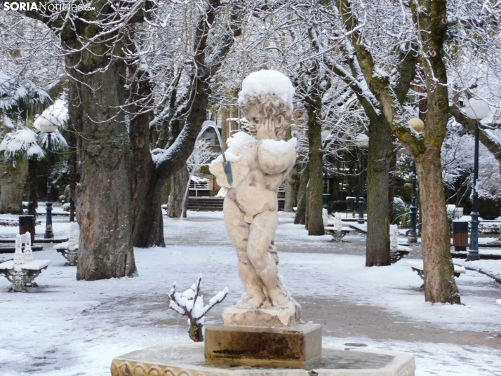 En im&aacute;genes: Estampas blancas en Soria tras el paso de la borrasca Ingrid