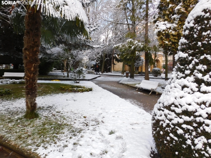 En im&aacute;genes: Estampas blancas en Soria tras el paso de la borrasca Ingrid