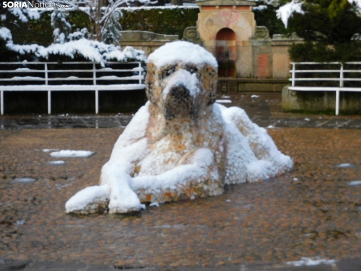 En im&aacute;genes: Estampas blancas en Soria tras el paso de la borrasca Ingrid