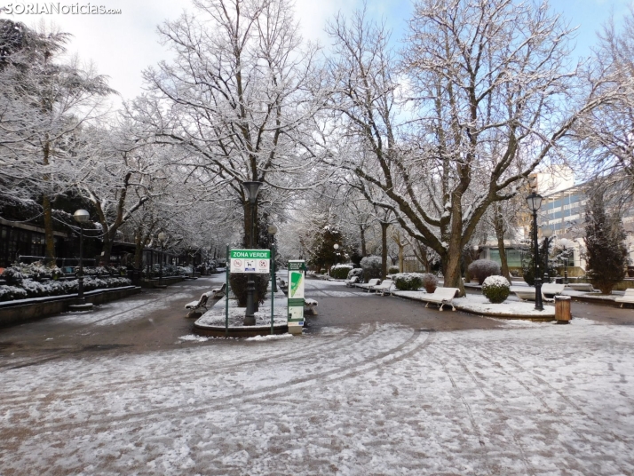 En im&aacute;genes: Estampas blancas en Soria tras el paso de la borrasca Ingrid