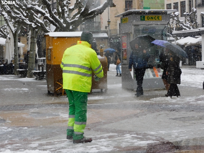 Una imagen de este mediodía en la capital soriana. /PC
