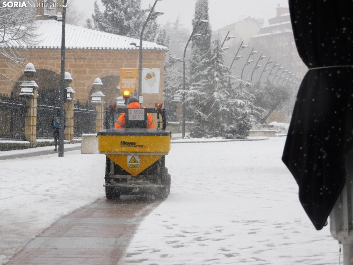 Una imagen de este mediodía en la capital soriana. /PC