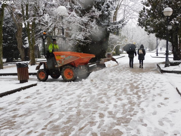 Una imagen de este mediodía en la capital soriana. /PC