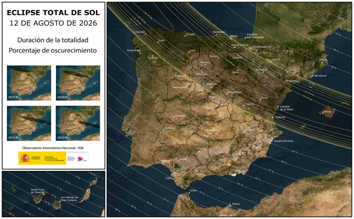 Estos son los horarios exactos del eclipse solar total del 12 de agosto en Soria