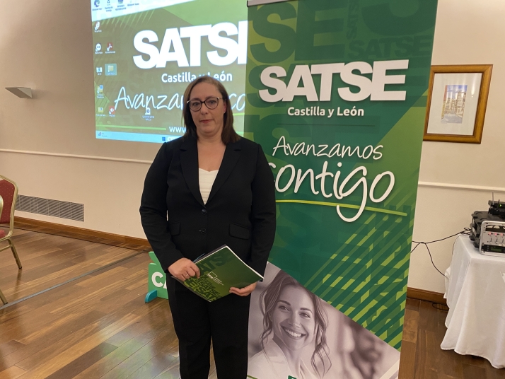 Mercedes Gago reelegida secretaria general SATSE Castilla y León