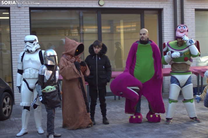 Una imagen de la llegada de los Señores de Oriente a ASPACE. /PC