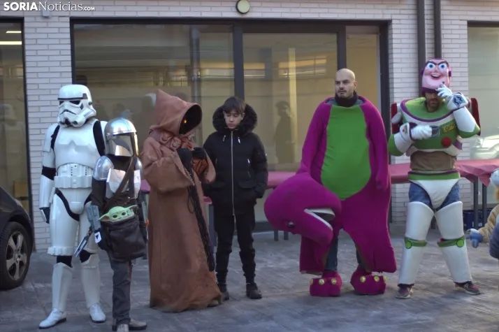 Una imagen de la llegada de los Señores de Oriente a ASPACE. /PC