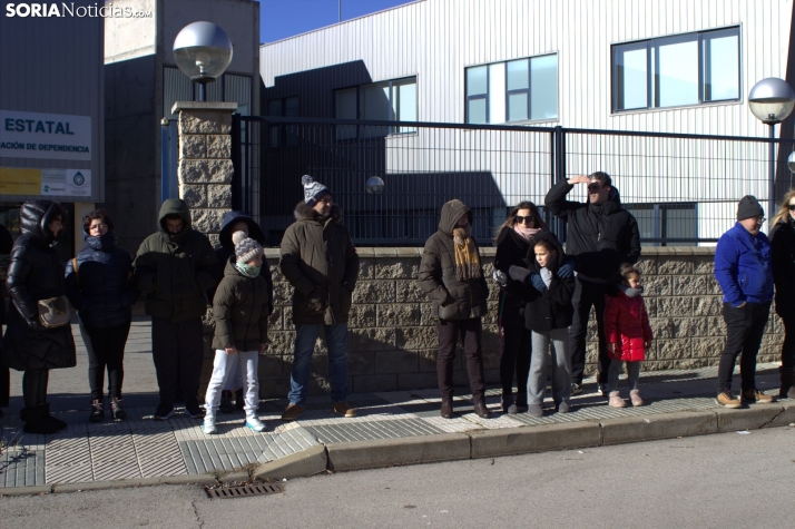 Una imagen de la llegada de los Señores de Oriente a ASPACE. /PC