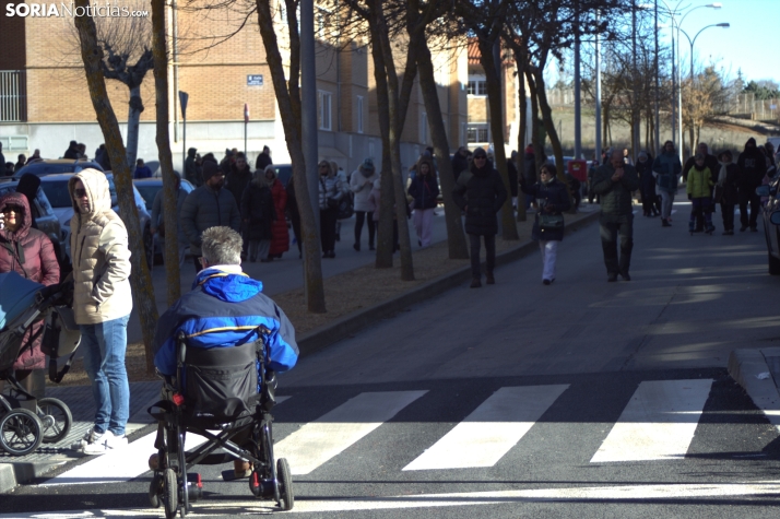 Una imagen de la llegada de los Señores de Oriente a ASPACE. /PC