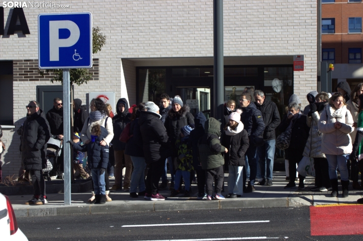 Una imagen de la llegada de los Señores de Oriente a ASPACE. /PC