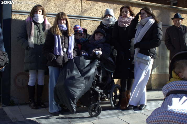 Una imagen de la llegada de los Señores de Oriente a ASPACE. /PC