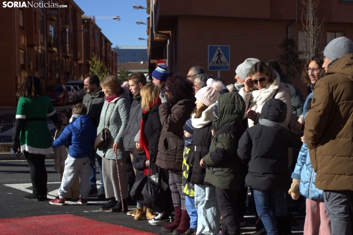 Una imagen de la llegada de los Señores de Oriente a ASPACE. /PC